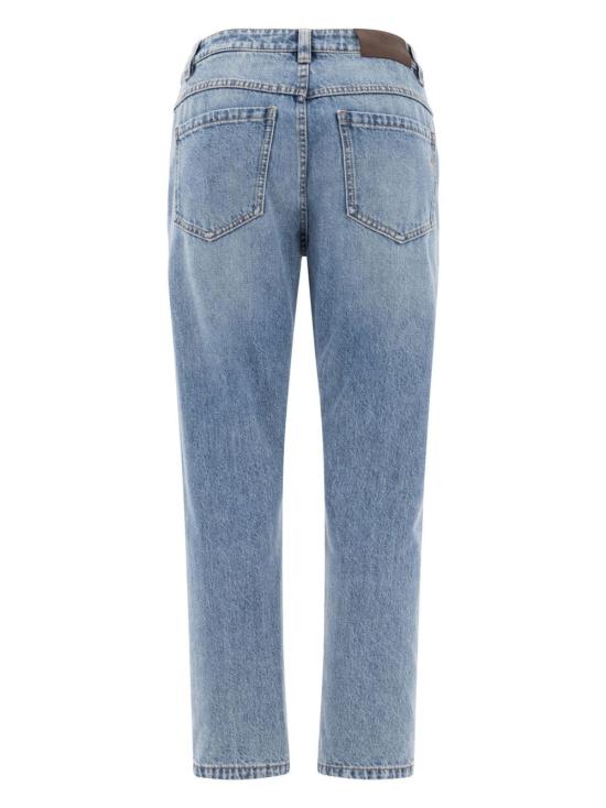 26SS 브루넬로 쿠치넬리 스트레이트 팬츠 MA095P5847C8926 AZZURRO - BRUNELLO CUCINELLI