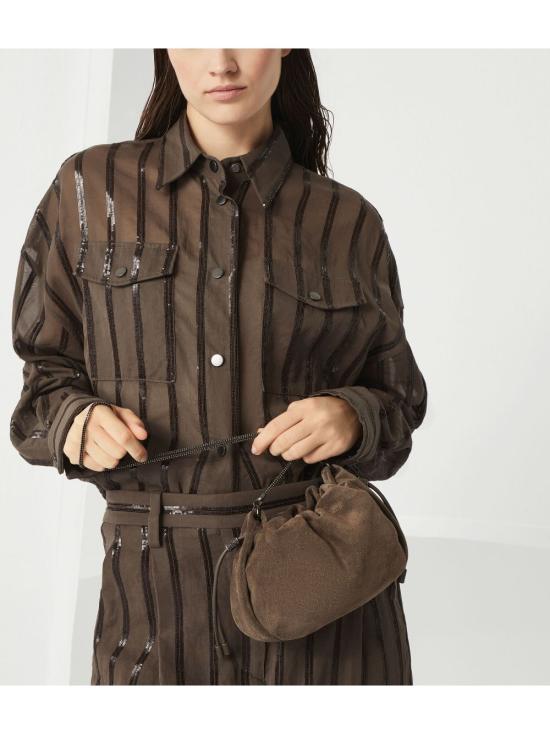 26SS 브루넬로 쿠치넬리 토트백 MBHID2667C8187 MARRONE - BRUNELLO CUCINELLI