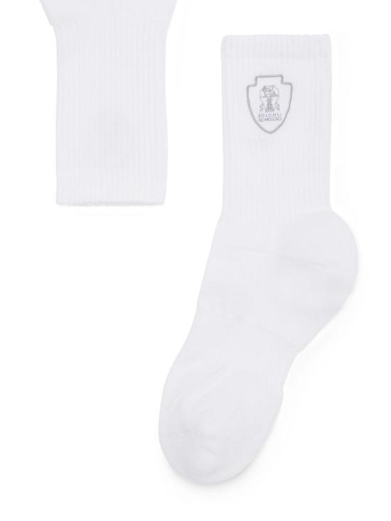 26SS 브루넬로 쿠치넬리 양말 MCS95585TCR59 BIANCO - BRUNELLO CUCINELLI