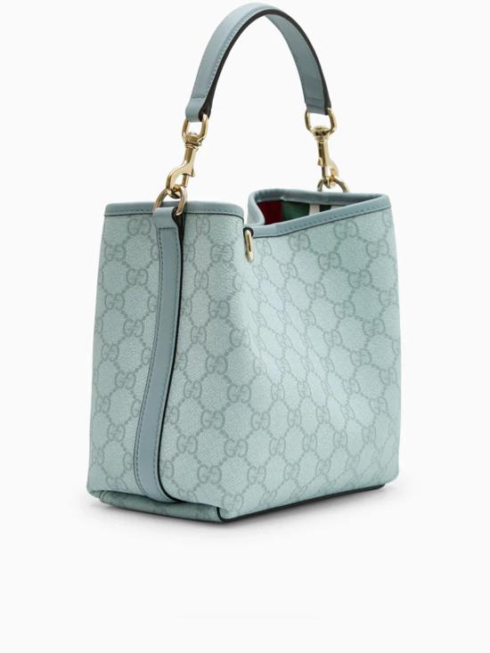 26SS 구찌 GG 엠블럼 스몰 버킷백 815118FAD6L4943 Light Blue - GUCCI