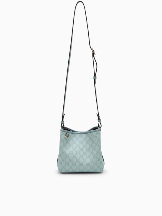 26SS 구찌 GG 엠블럼 스몰 버킷백 815118FAD6L4943 Light Blue - GUCCI