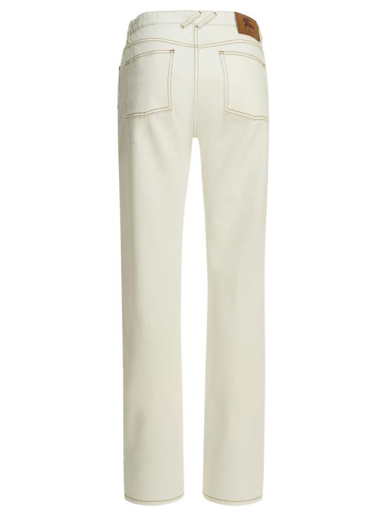 26SS 버버리 스트레이트 팬츠 8123297 WHITE - BURBERRY