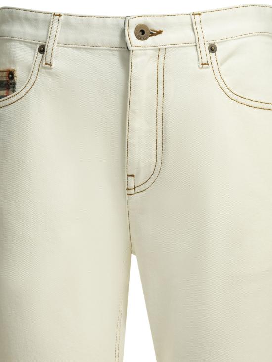 26SS 버버리 스트레이트 팬츠 8123297 WHITE - BURBERRY