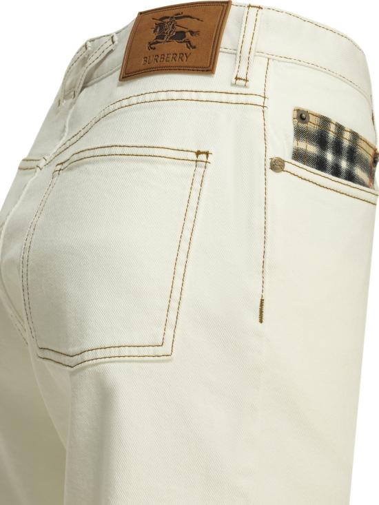 26SS 버버리 스트레이트 팬츠 8123297 WHITE - BURBERRY