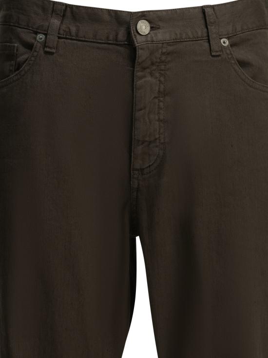 26SS 에르메네질도제냐 스트레이트 팬츠 UHP16A3CITYM09 BROWN - ERMENEGILDO ZEGNA
