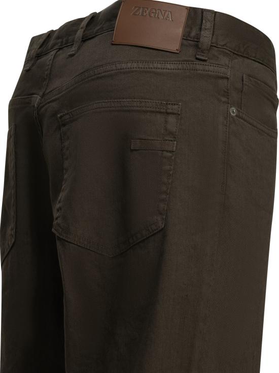 26SS 에르메네질도제냐 스트레이트 팬츠 UHP16A3CITYM09 BROWN - ERMENEGILDO ZEGNA