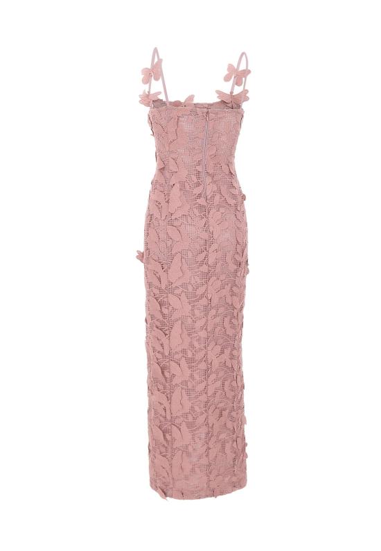 26SS 블루마린 미디 원피스 4A443A N0114 Pink - BLUMARINE