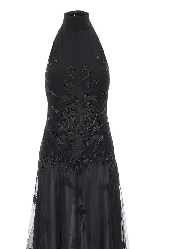 26SS 블루마린 미디 원피스 4A430A F0990 BLACK - BLUMARINE