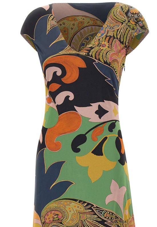 26SS 에트로 미디 원피스 WRHA0633 99IAS74X0885 MULTICOLOR - ETRO