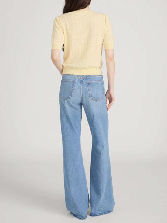  프레임 가디건 캐시미어 참 스웨터 카나리 - FRAME