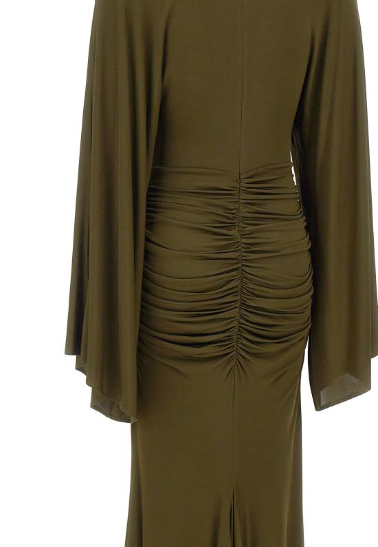26SS 블루마린 미디 원피스 4A489A N0519 GREEN - BLUMARINE