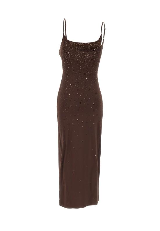 26SS 세인트바쓰 미디 원피스 EYV0001 01830L BROWN - MC2 SAINT BARTH