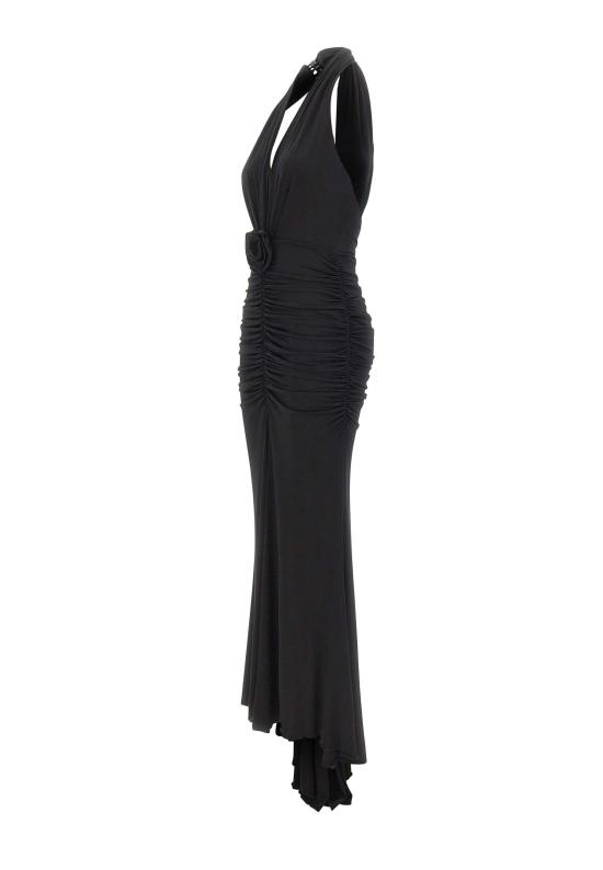 26SS 블루마린 미디 원피스 4A467A N0990 BLACK - BLUMARINE