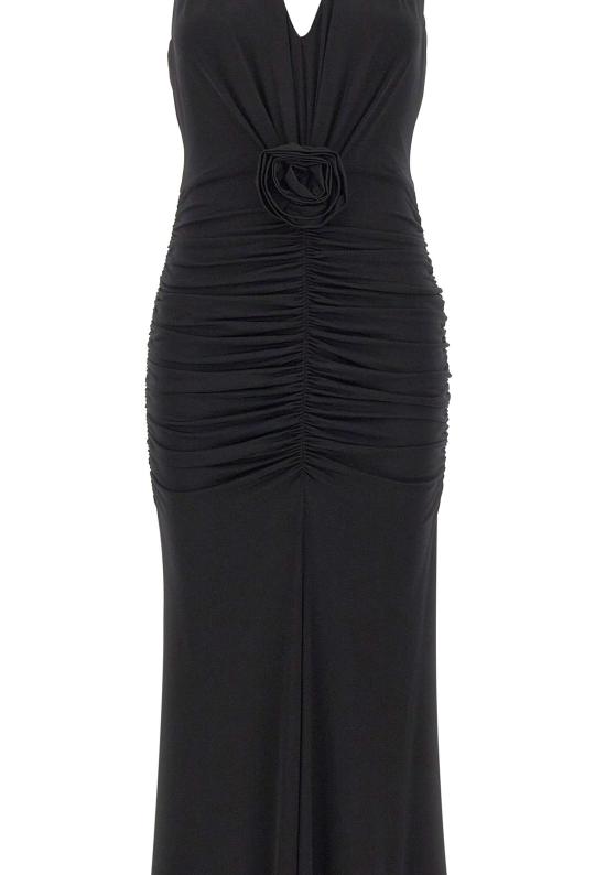 26SS 블루마린 미디 원피스 4A467A N0990 BLACK - BLUMARINE