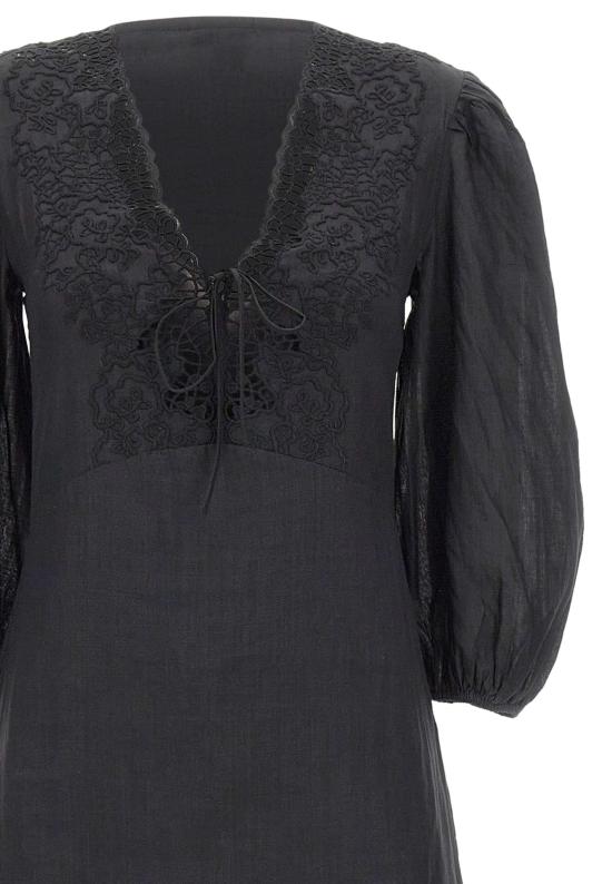 26SS 보스 미디 원피스 50556737 001 BLACK - BOSS