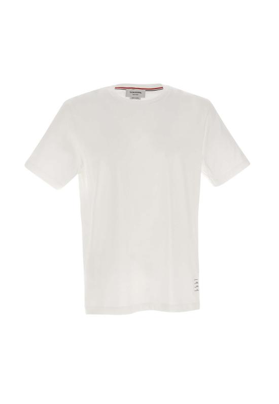 26FW 톰브라운 저지 릴렉스드 사이드 슬릿 티 MJS067A 00042100 WHITE