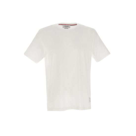 26FW 톰브라운 저지 릴렉스드 사이드 슬릿 티 MJS067A 00042100 WHITE - THOM BROWNE