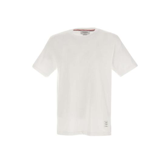 26FW 톰브라운 저지 릴렉스드 사이드 슬릿 티 MJS067A 00042100 WHITE - THOM BROWNE