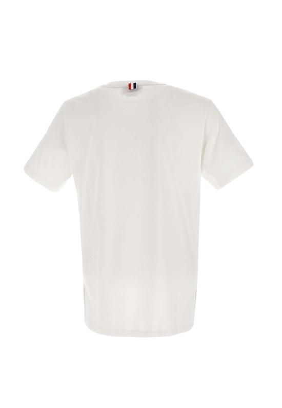 26FW 톰브라운 저지 릴렉스드 사이드 슬릿 티 MJS067A 00042100 WHITE - THOM BROWNE