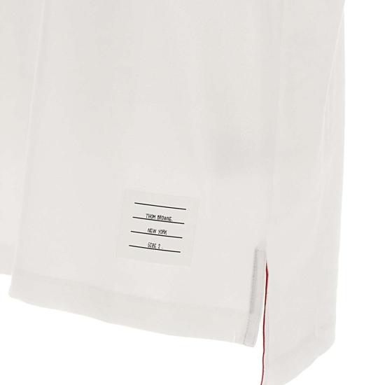 26FW 톰브라운 저지 릴렉스드 사이드 슬릿 티 MJS067A 00042100 WHITE - THOM BROWNE