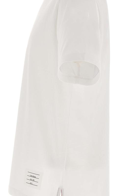 26FW 톰브라운 저지 릴렉스드 사이드 슬릿 티 MJS067A 00042100 WHITE - THOM BROWNE