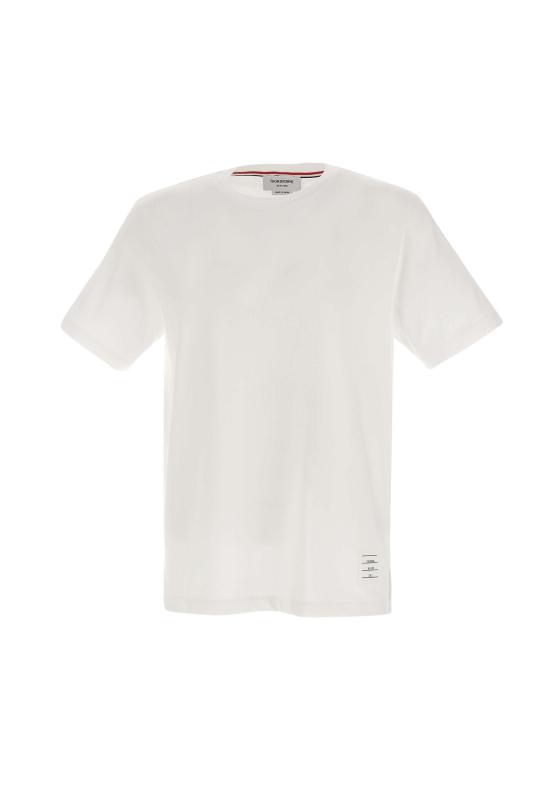 26FW 톰브라운 저지 릴렉스드 사이드 슬릿 티 MJS067A 00042100 WHITE - THOM BROWNE