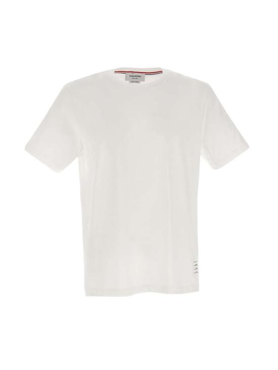 26FW 톰브라운 저지 릴렉스드 사이드 슬릿 티 MJS067A 00042100 WHITE - THOM BROWNE