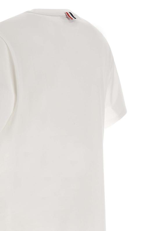 26FW 톰브라운 저지 릴렉스드 사이드 슬릿 티 MJS067A 00042100 WHITE - THOM BROWNE