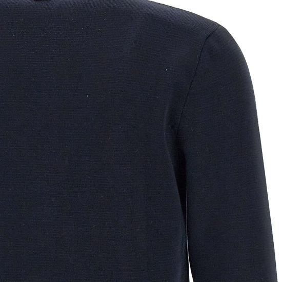 26FW 톰브라운 코튼 밀라노 스티치 4바 V넥 가디건 MKC171A 00219415 BLUE - THOM BROWNE