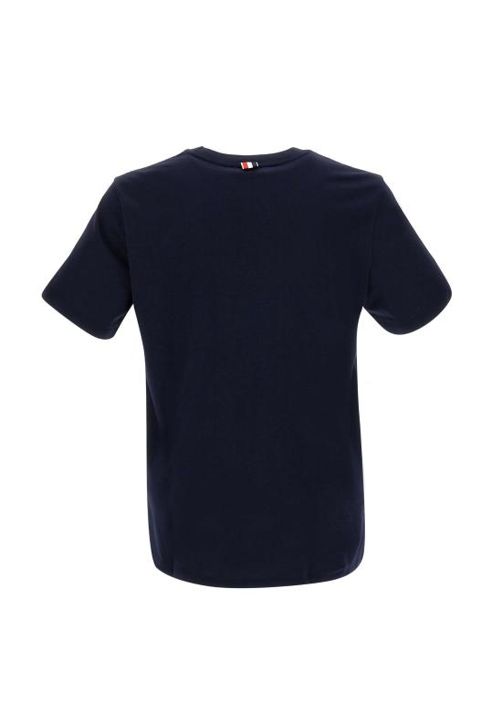 26FW 톰브라운 저지 릴렉스드 사이드 슬릿 티 MJS067A 00042415 BLUE - THOM BROWNE