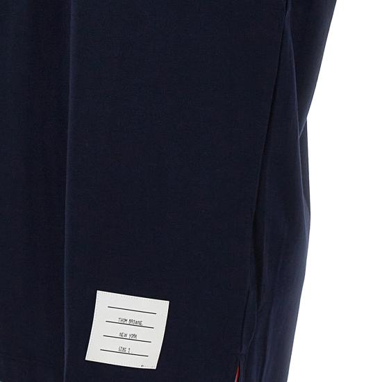 26FW 톰브라운 저지 릴렉스드 사이드 슬릿 티 MJS067A 00042415 BLUE - THOM BROWNE