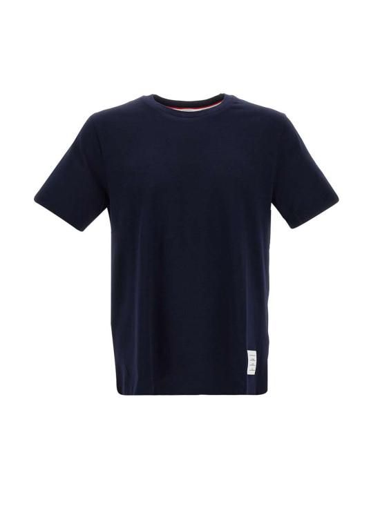 26FW 톰브라운 저지 릴렉스드 사이드 슬릿 티 MJS067A 00042415 BLUE - THOM BROWNE