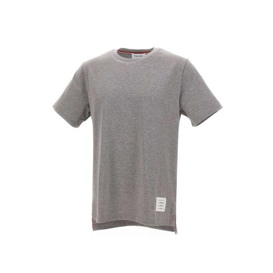 26FW 톰브라운 저지 릴렉스드 사이드 슬릿 티 MJS067A 00042055 GREY - THOM BROWNE