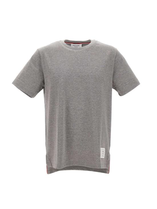 26FW 톰브라운 저지 릴렉스드 사이드 슬릿 티 MJS067A 00042055 GREY - THOM BROWNE