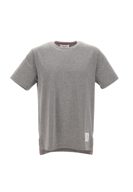 26FW 톰브라운 저지 릴렉스드 사이드 슬릿 티 MJS067A 00042055 GREY