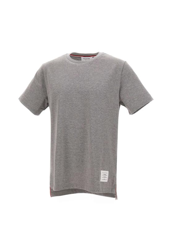 26FW 톰브라운 저지 릴렉스드 사이드 슬릿 티 MJS067A 00042055 GREY - THOM BROWNE