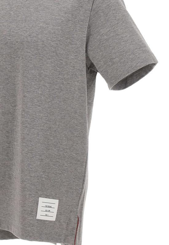 26FW 톰브라운 저지 릴렉스드 사이드 슬릿 티 MJS067A 00042055 GREY - THOM BROWNE