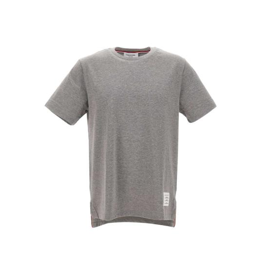 26FW 톰브라운 저지 릴렉스드 사이드 슬릿 티 MJS067A 00042055 GREY - THOM BROWNE