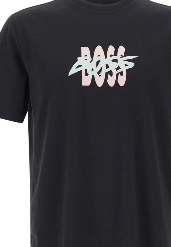 26SS 보스 반팔 티셔츠 50561850 001 BLACK - BOSS