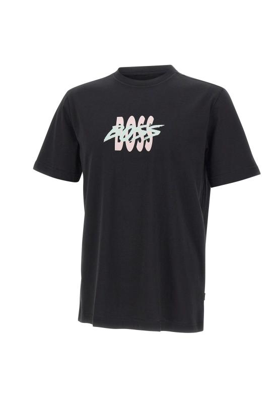 26SS 보스 반팔 티셔츠 50561850 001 BLACK
