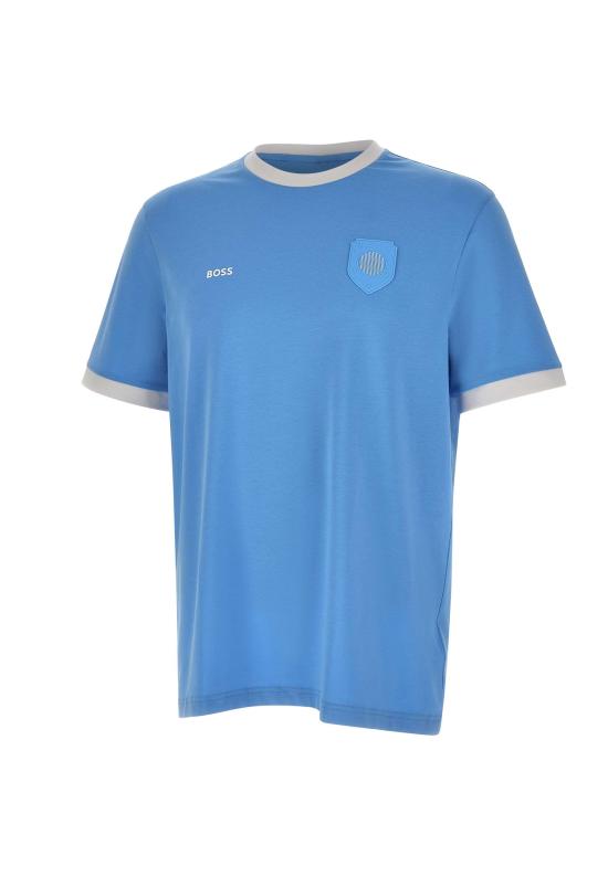 26SS 보스 반팔 티셔츠 50562134 454 LIGHT BLUE