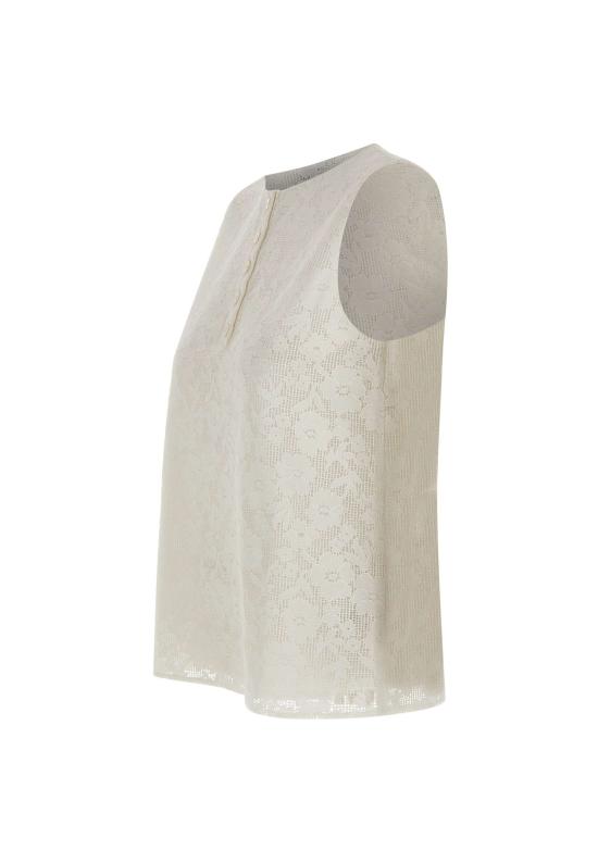 26SS 마렐라 민소매 티셔츠 2613941072200 001 WHITE - MARELLA