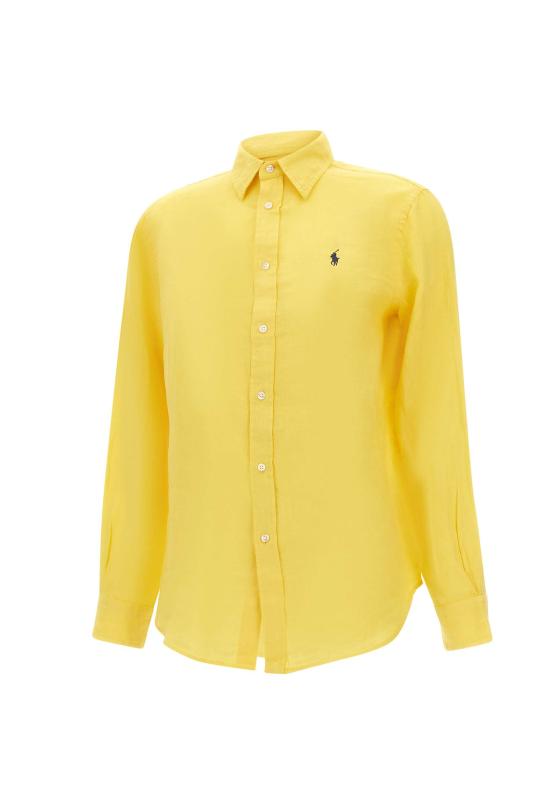 26SS 폴로 랄프로렌 포니 자수 리넨 셔츠 (211970730009) 211970730 502 YELLOW
