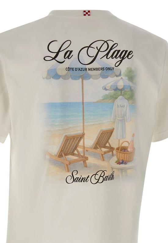 26SS 세인트바쓰 반팔 티셔츠 PRL0002 04289L WHITE - MC2 SAINT BARTH