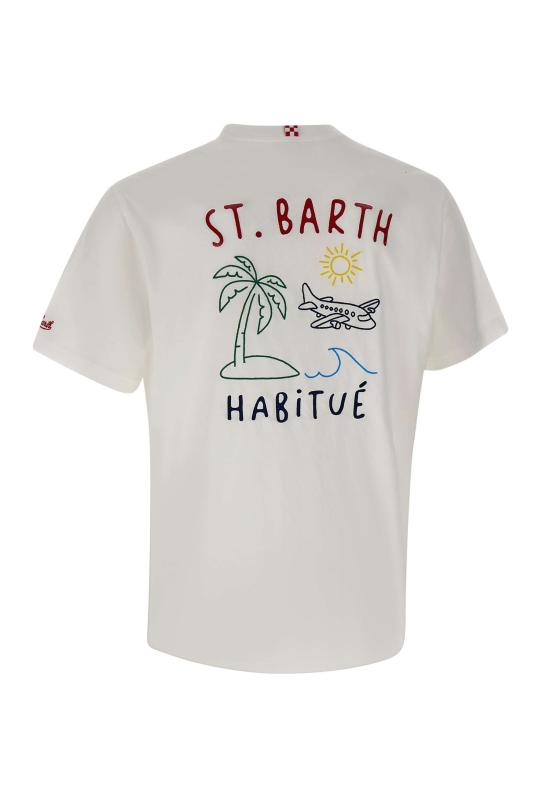 26SS 세인트바쓰 반팔 티셔츠 PRL0002 00320L WHITE - MC2 SAINT BARTH
