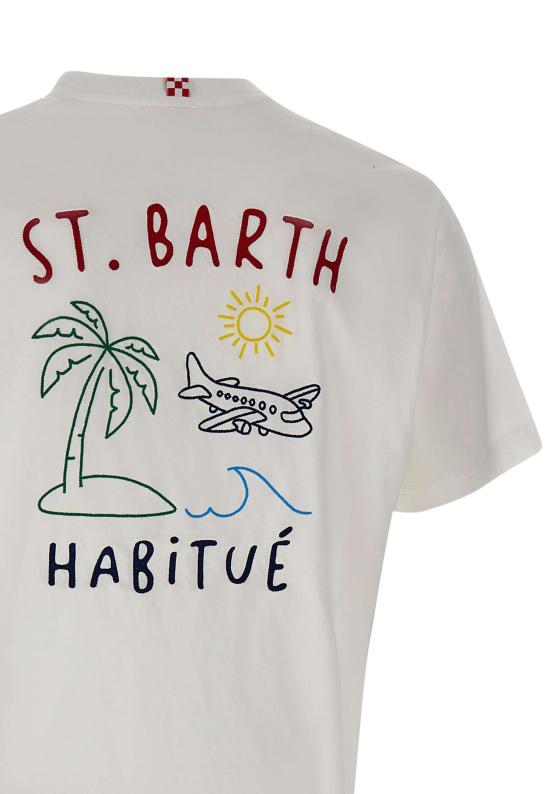 26SS 세인트바쓰 반팔 티셔츠 PRL0002 00320L WHITE - MC2 SAINT BARTH