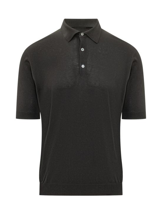 26SS 필리포 드 로렌티스 폴로 티셔츠 PL1MCSE18R 990 NERO