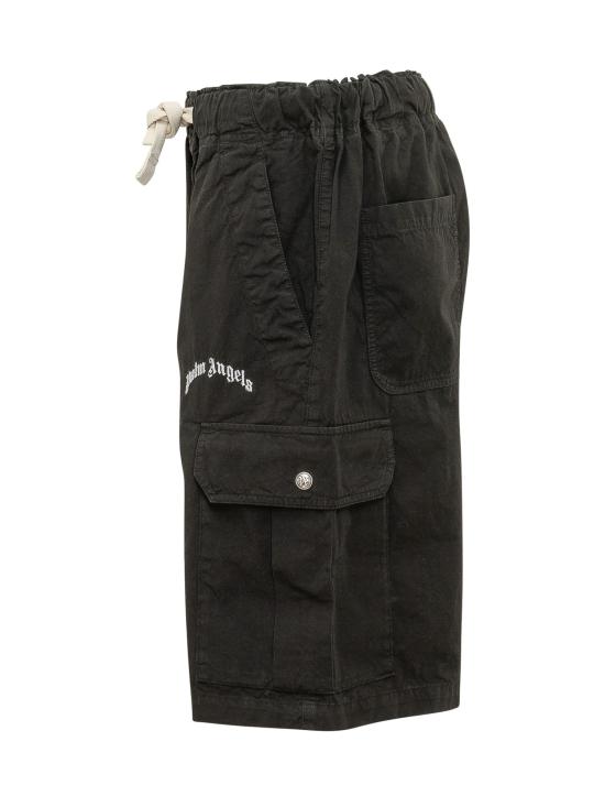 26SS 팜앤젤스 숏팬츠 PMCS012S26FAB002 1003 BLACK OFF WHITE - PALM ANGELS