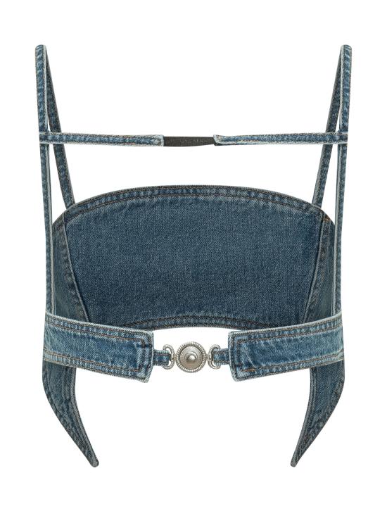 26SS 마린세르 반팔 티셔츠 WTO465ACDEN0002 BL05 LIGHT BLUE - MARINE SERRE