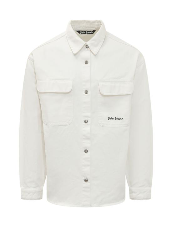 26SS 팜앤젤스 긴팔 셔츠 PMYD024S26DEN001 0310 OFF WHITE BLACK